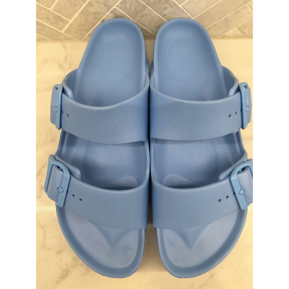 Birkenstock Arizona Essentials EVA Sandals Womens 10 41 Sky Blue Slip On Slides - Picture 5 of 12